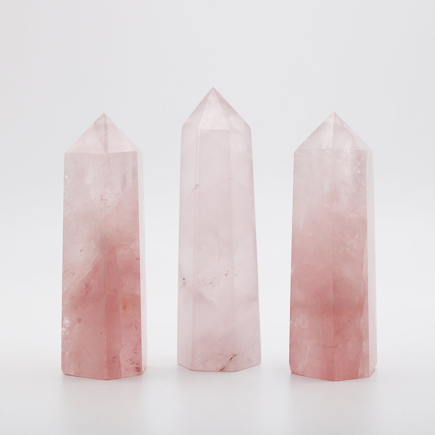 Torri in quarzo rosa / 75-85 mm