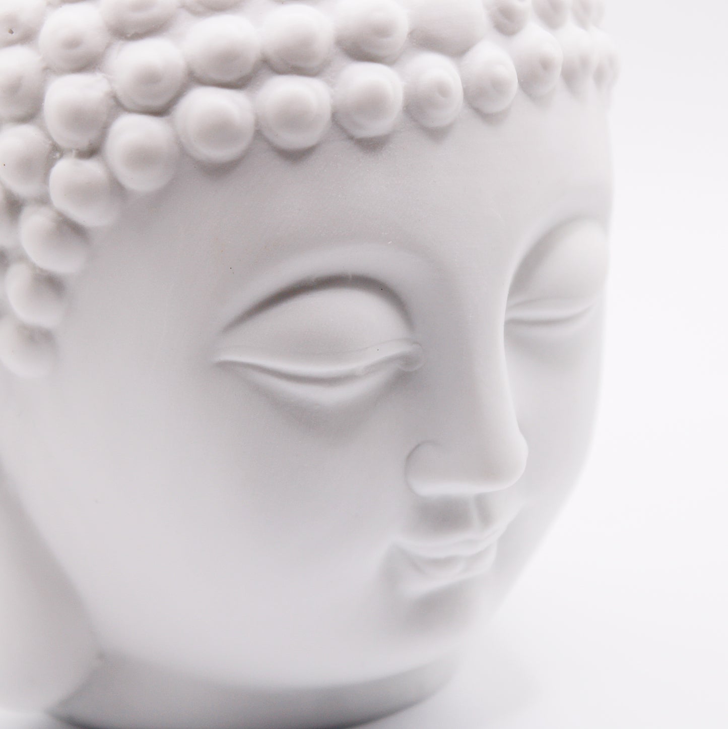 Diffusore per aromi in ceramica / Buddha bianco / 14 cm