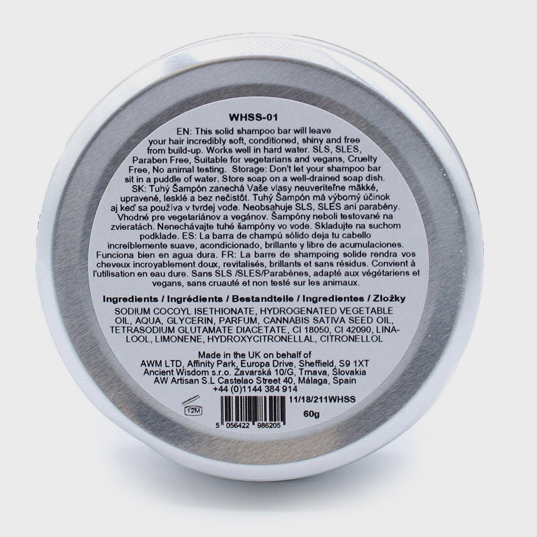 Shampoo solido vegano per capelli / orchidea