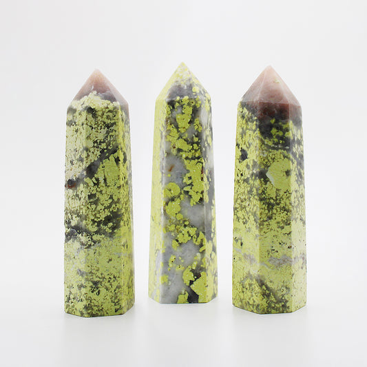 Torri in tormalina fiore di pesco giallo / 90-95 mm