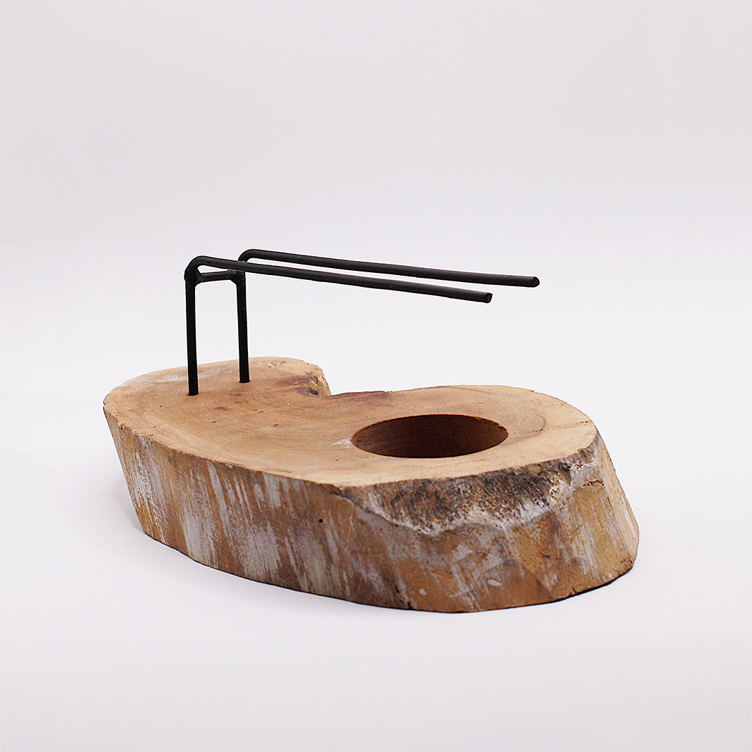 Porta palo santo o salvia bianca / legno naturale