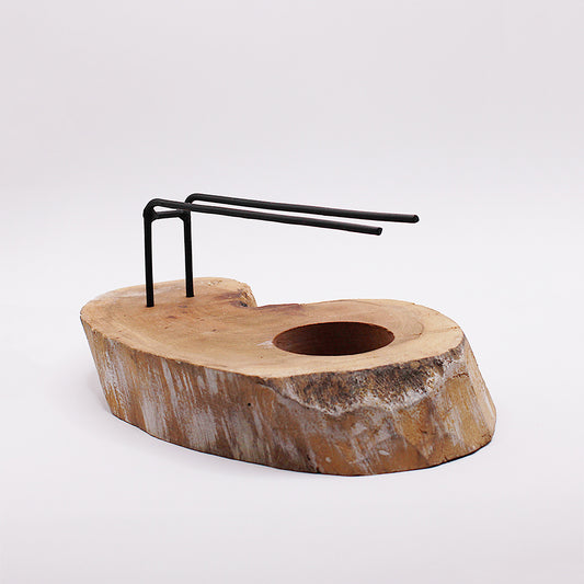 Porta palo santo o salvia bianca / legno naturale