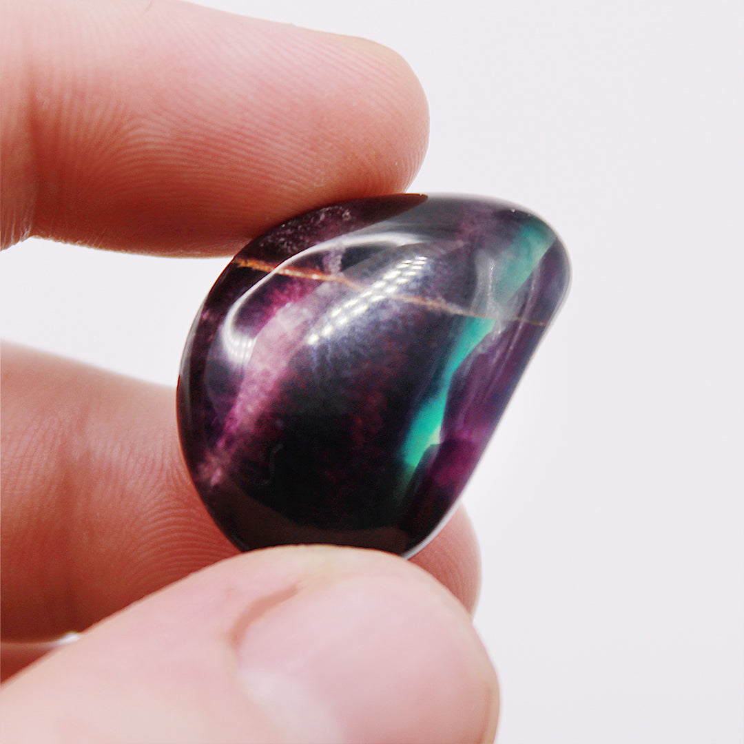 Fluorite arcobaleno burattata / 20-30 mm