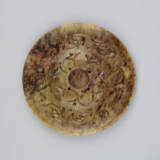 Porta incenso in pietra saponaria per incensi in stick e a cono