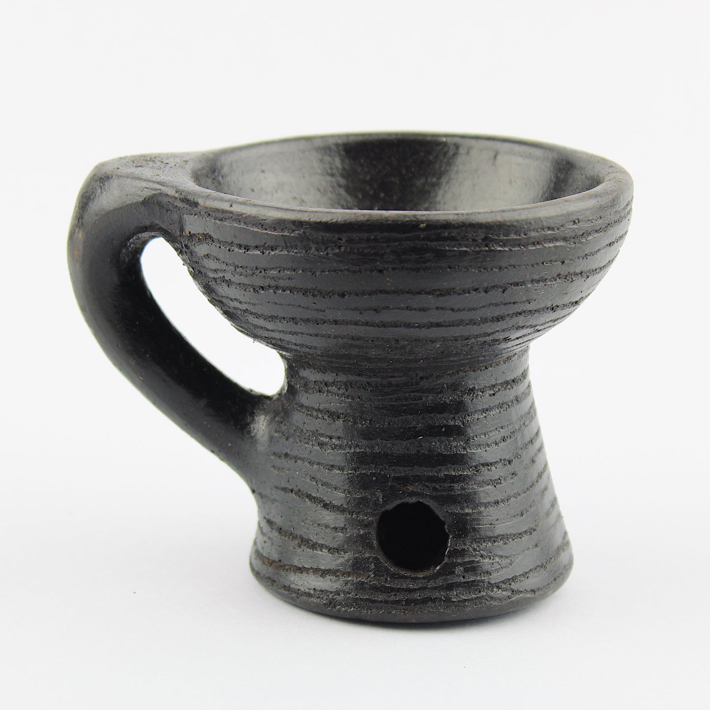 Braciere in ceramica per incenso in grani o porta palo santo / nero