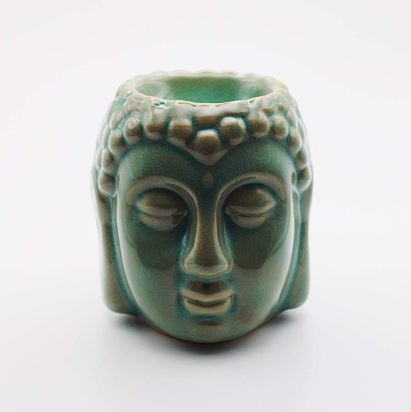 Diffusore per aromi in ceramica / Buddha blu aqua / 9 cm