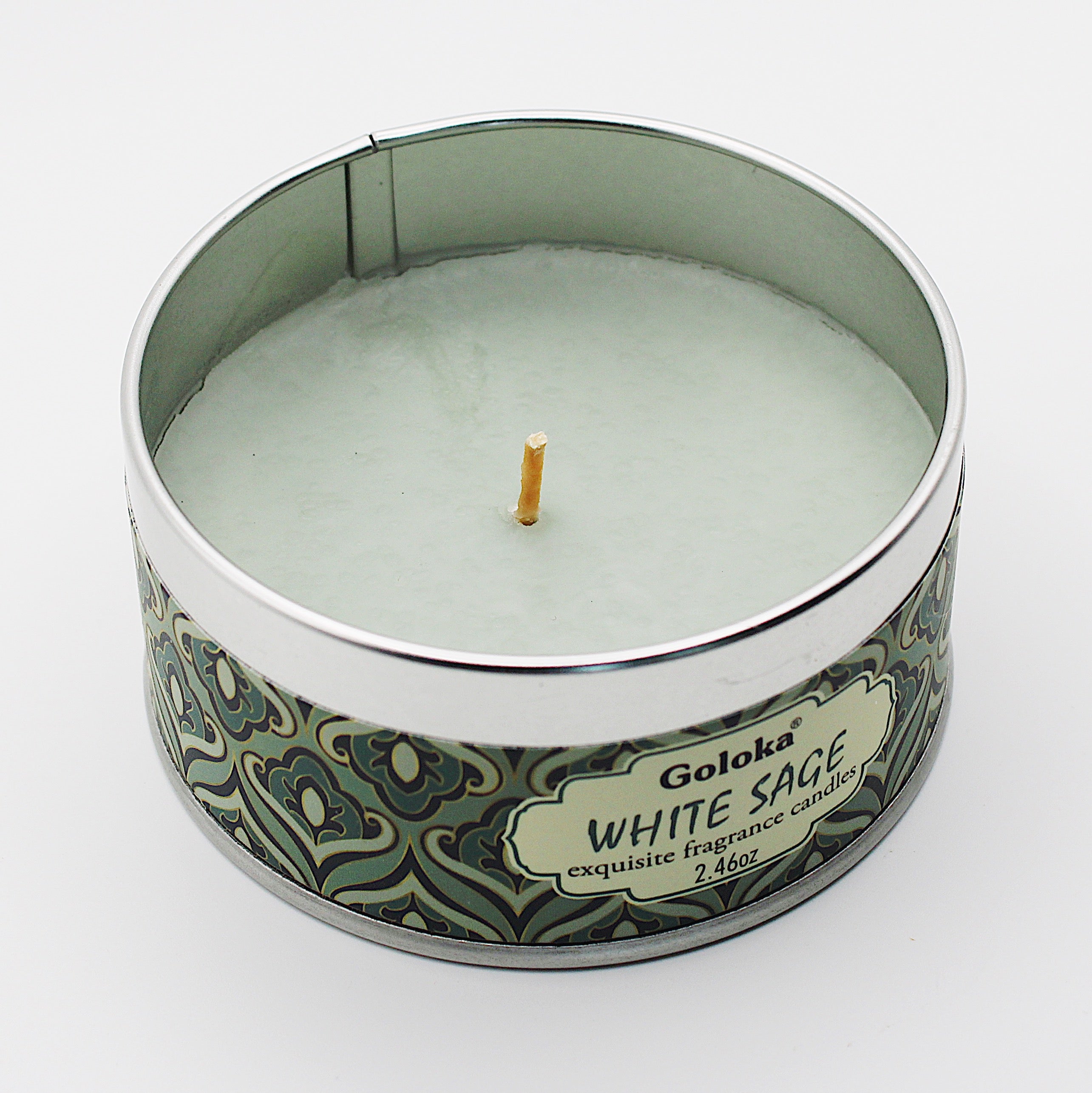 Candela di soia / salvia bianca / 6 ore / 70 gr