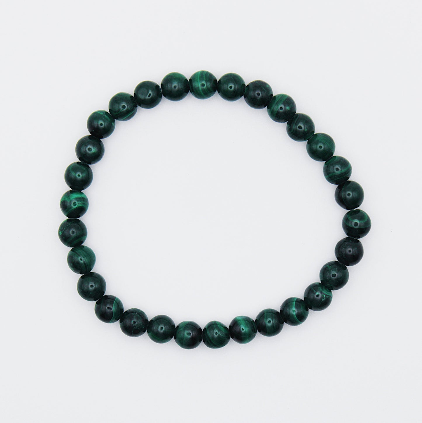 Bracciale in malachite / pietre Ø 6 mm