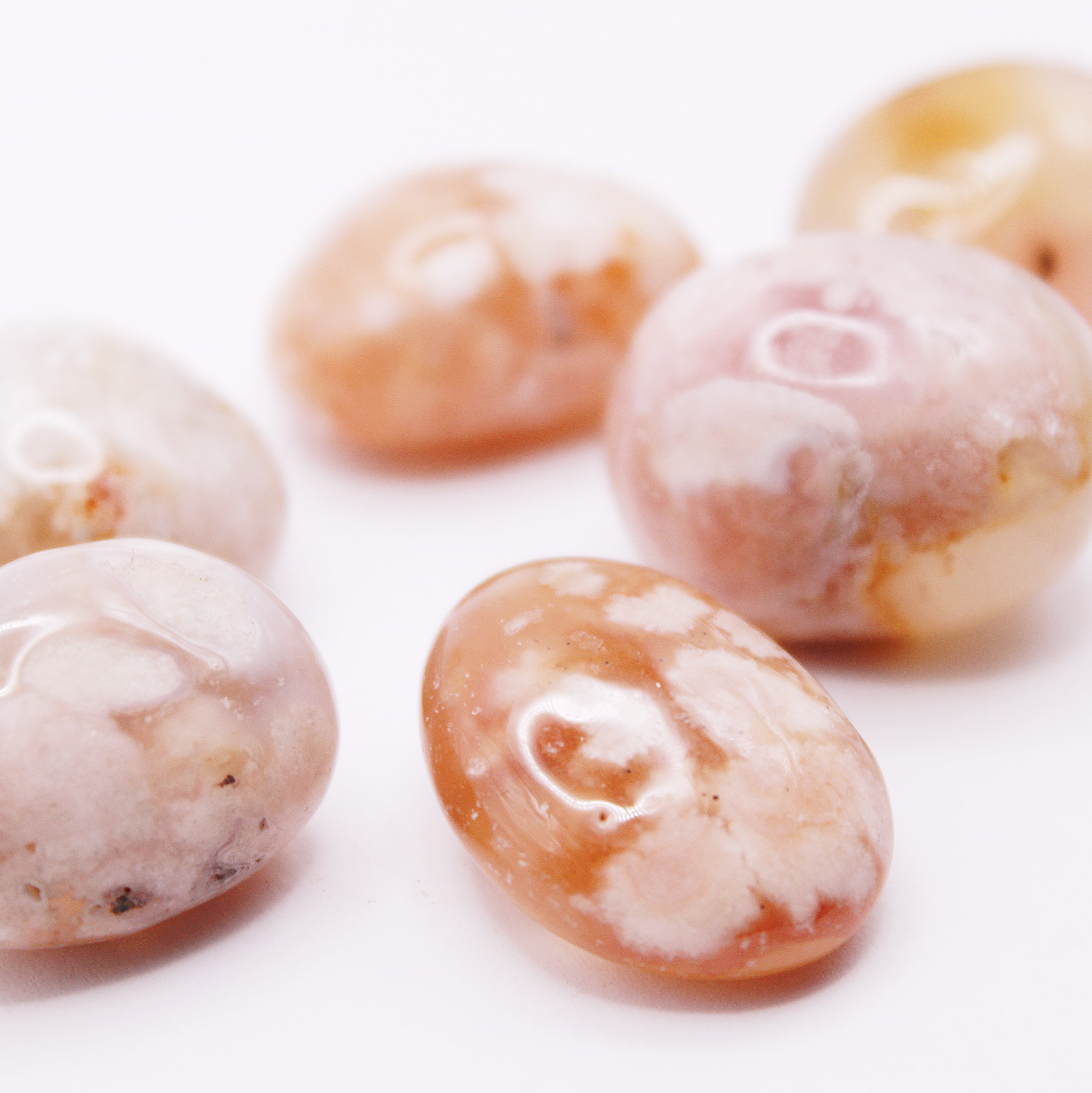 Agata sakura burattata / 20-30 mm