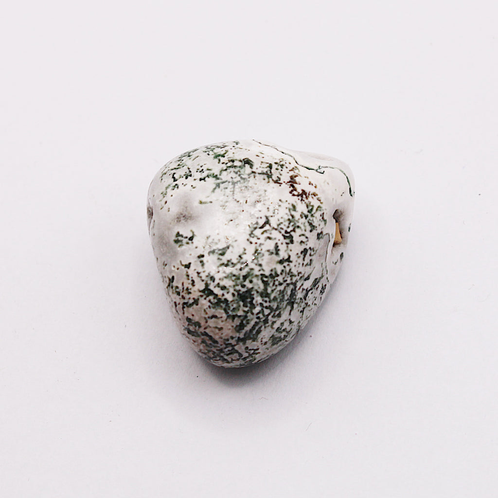 Moss agate bracelet / stones Ø 6 mm
