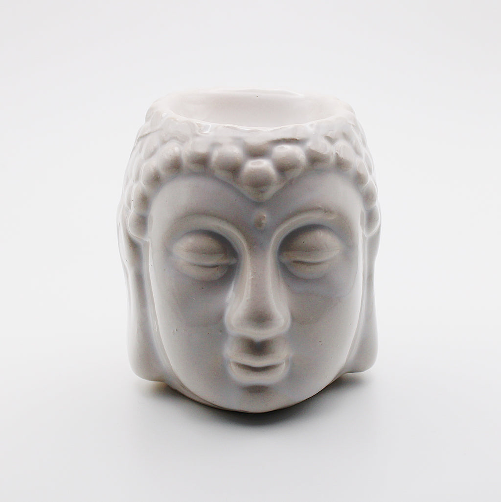 Diffusore per aromi in ceramica / Buddha bianco / 9 cm