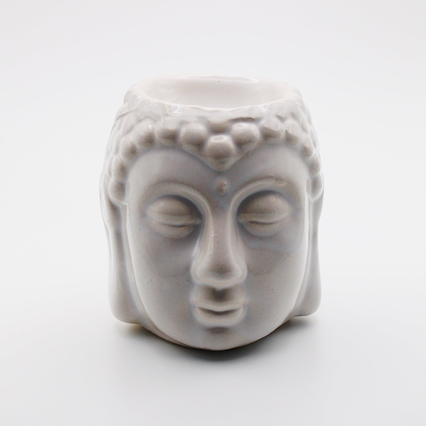 Diffusore per aromi in ceramica / Buddha bianco / 9 cm