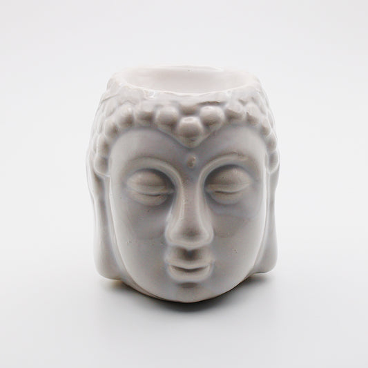 Diffusore per aromi in ceramica / Buddha bianco / 9 cm