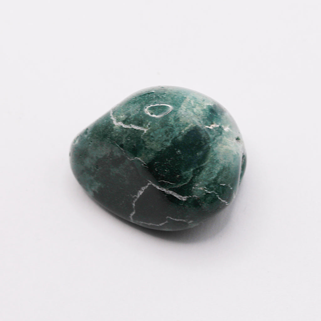 Moss agate bracelet / stones Ø 6 mm
