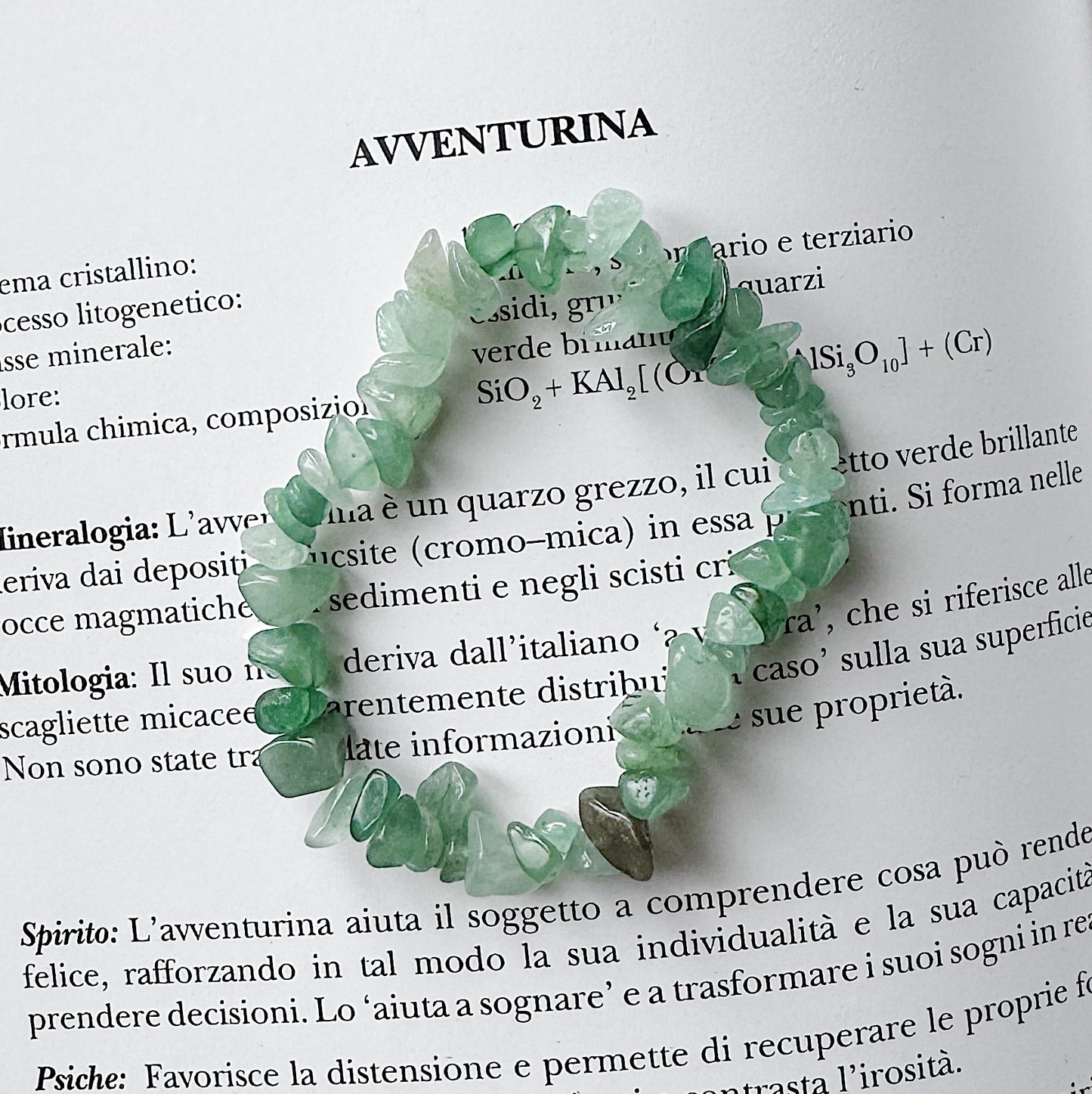 Bracelet in aventurine / stones Ø 6 mm