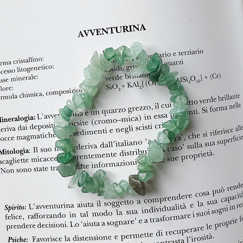 Bracciale in avventurina verde / chips