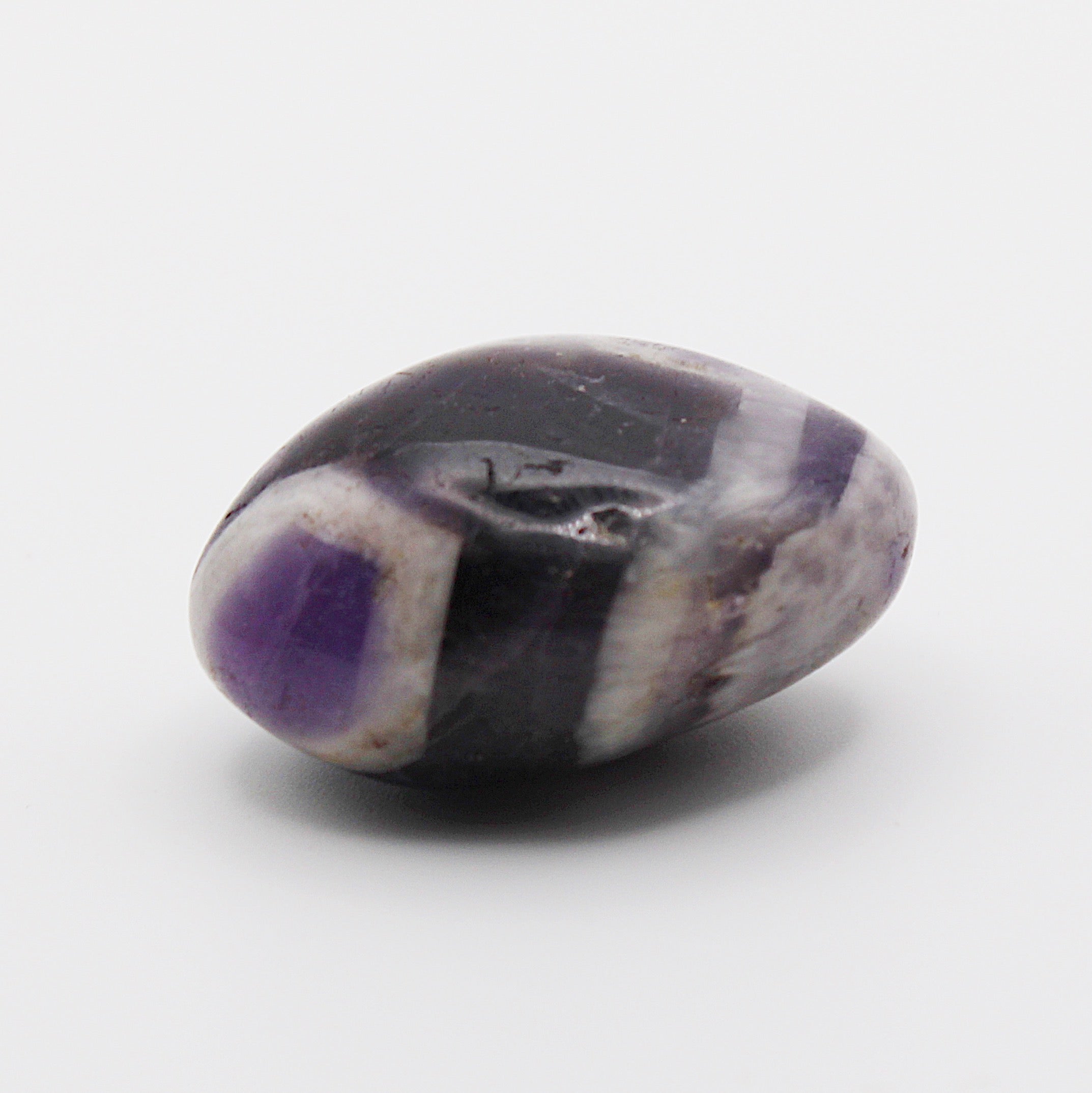 Ametista chevron burattata / 30-40 mm