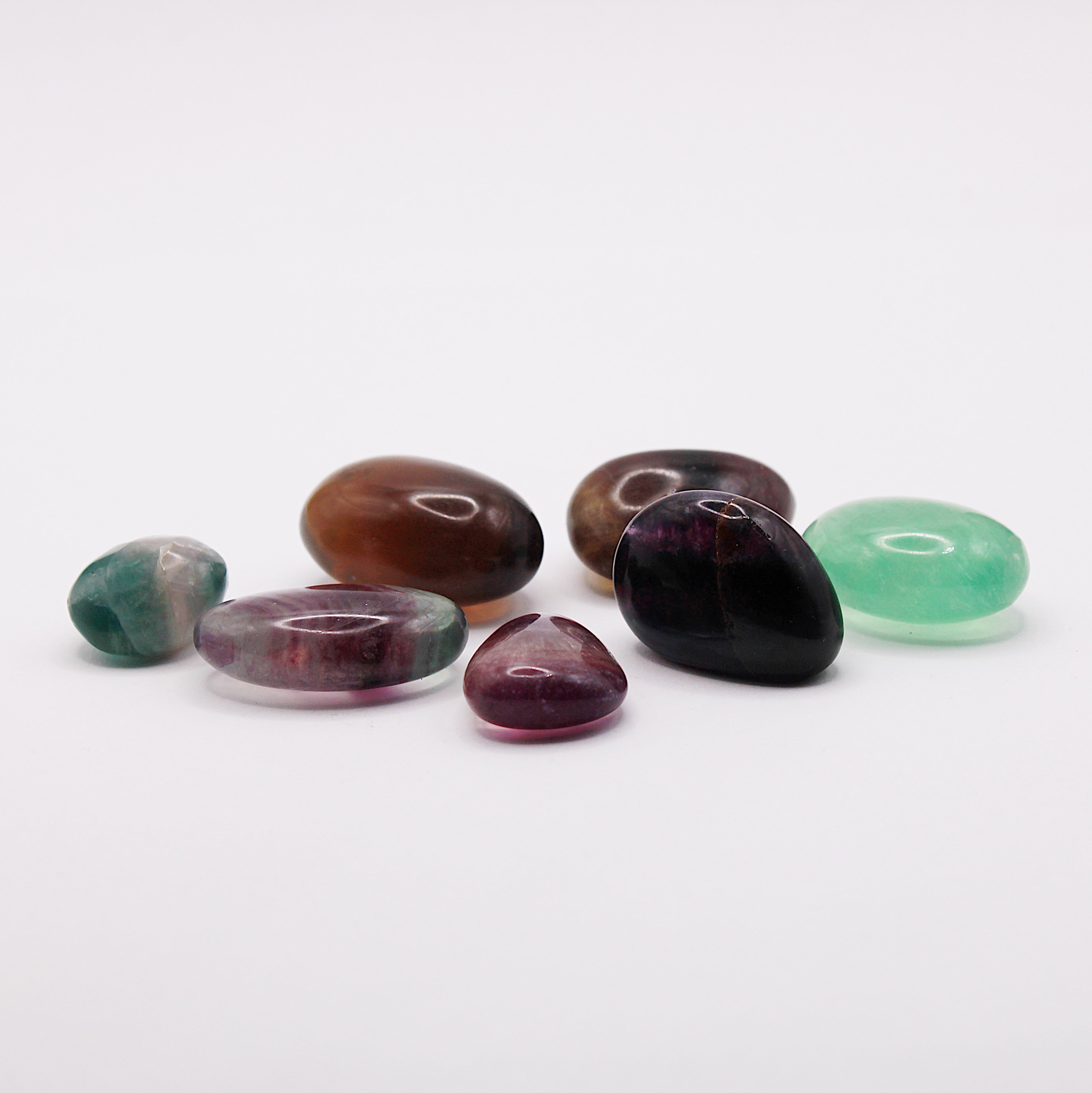Fluorite arcobaleno burattata / 20-30 mm