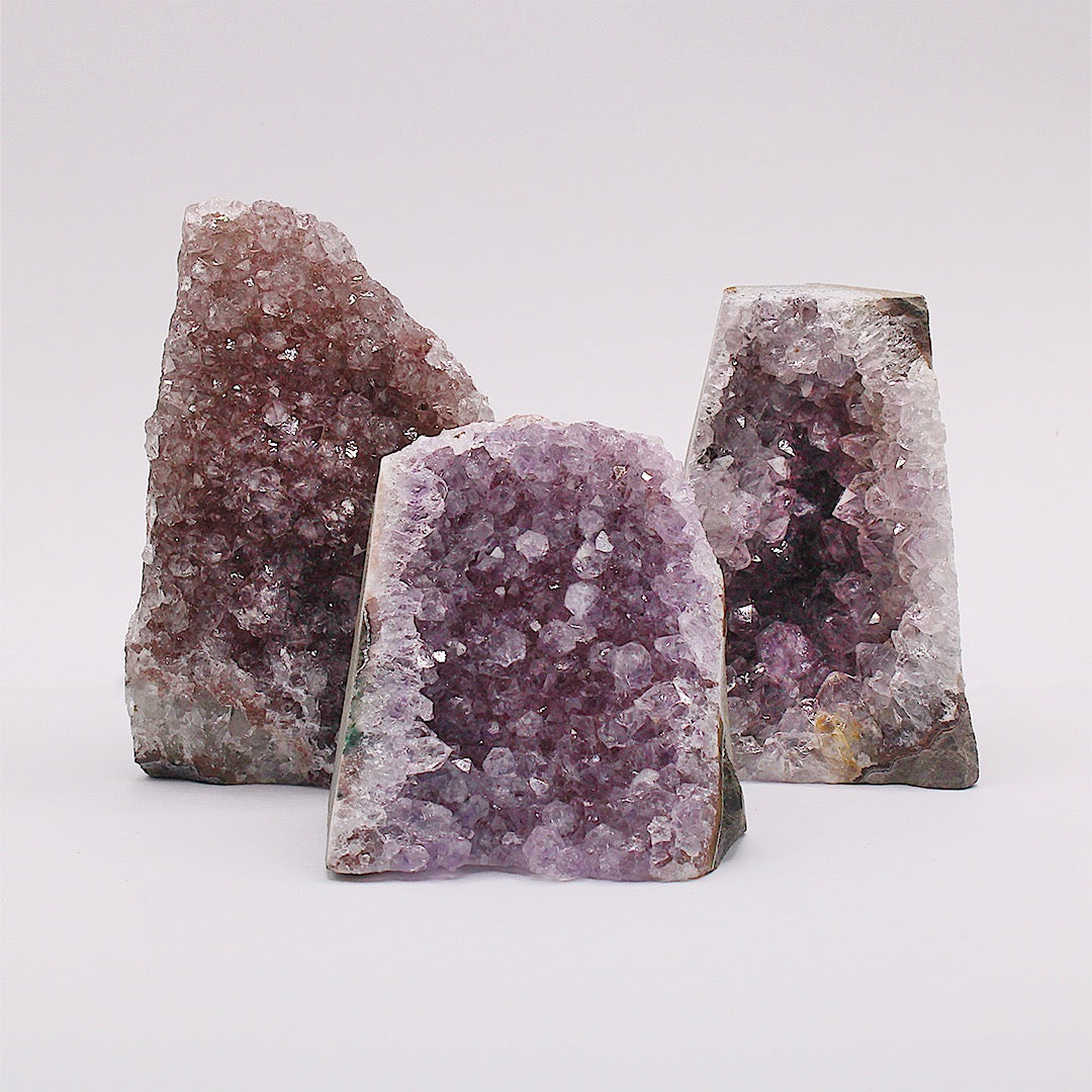 Baby cattedrale grezza in ametista / 70-120 mm