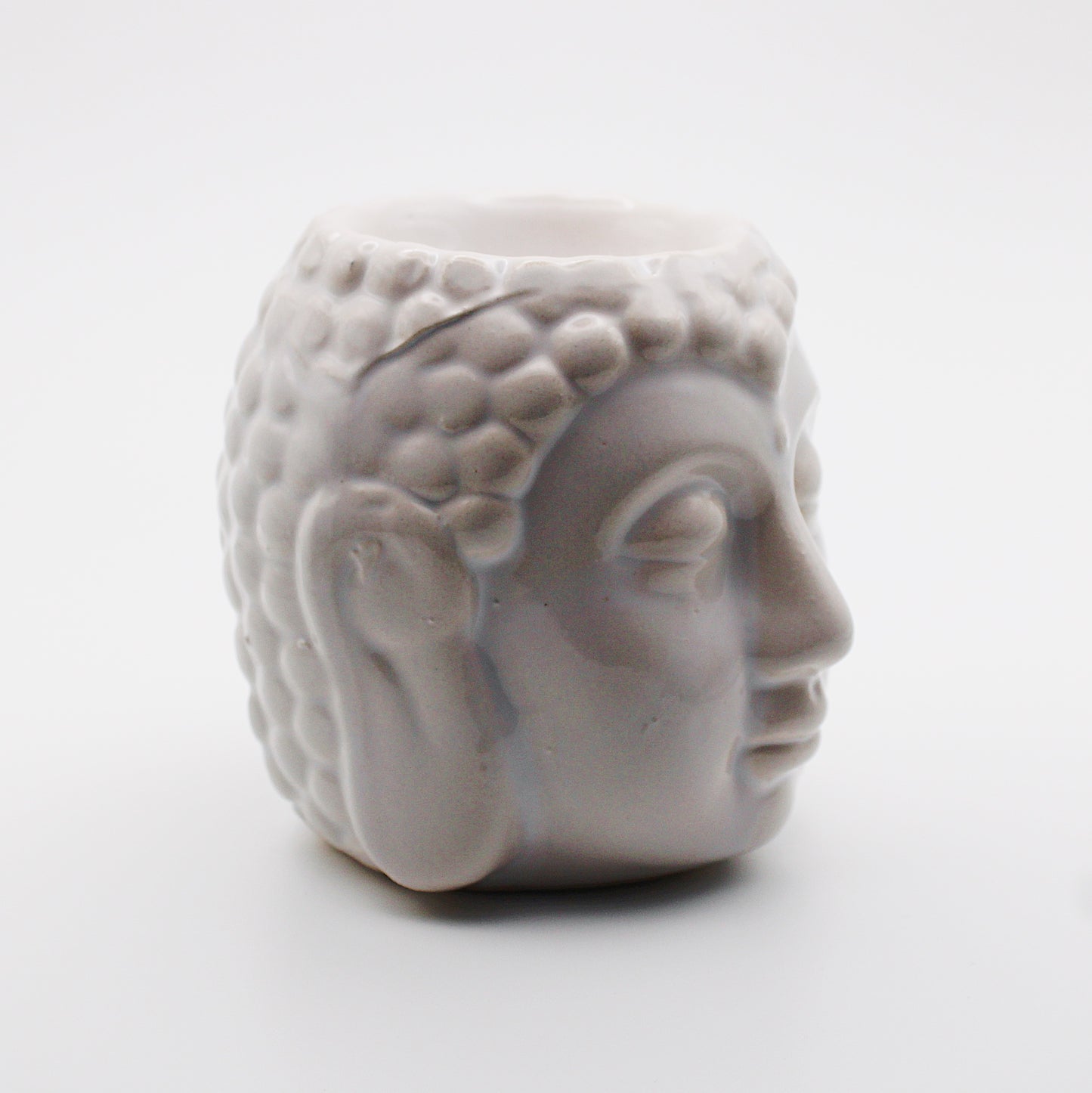 Diffusore per aromi in ceramica / Buddha bianco / 9 cm