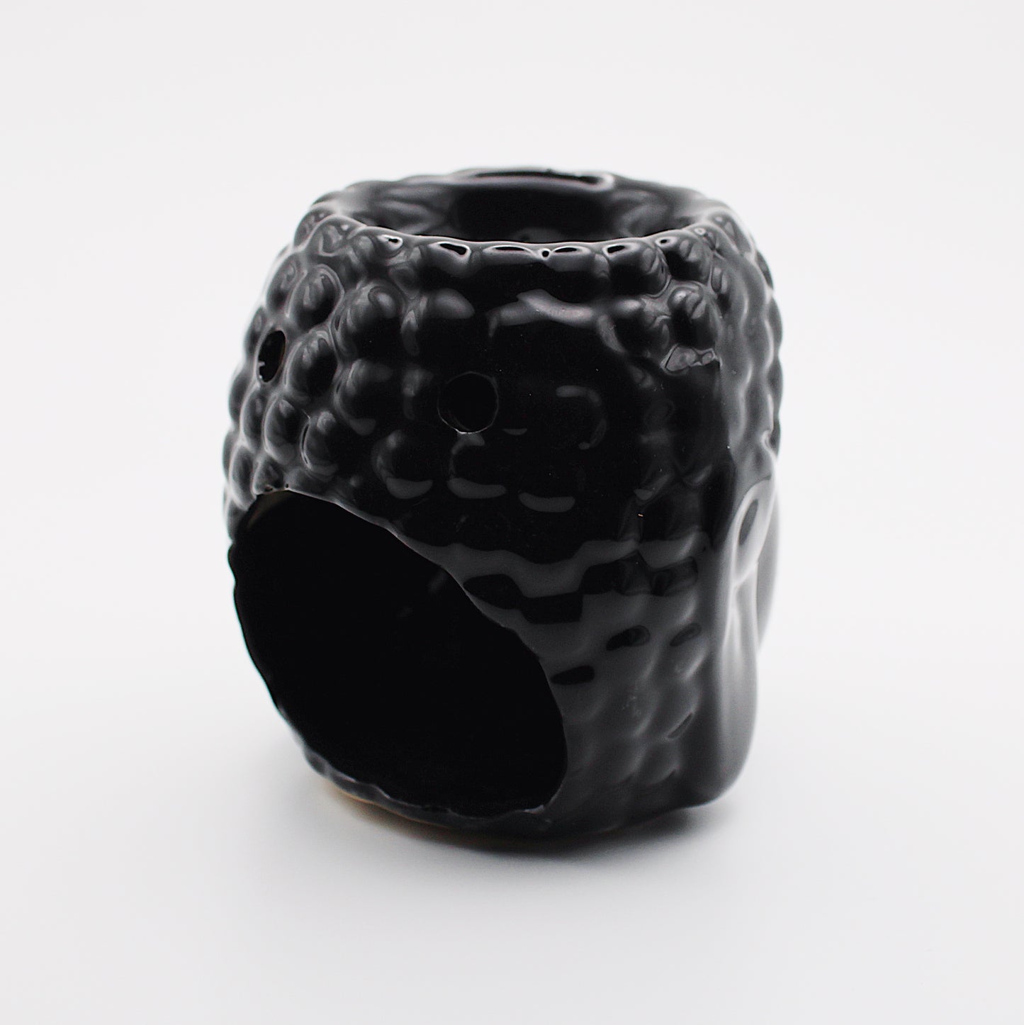 Diffusore per aromi in ceramica / Buddha nero / 9 cm