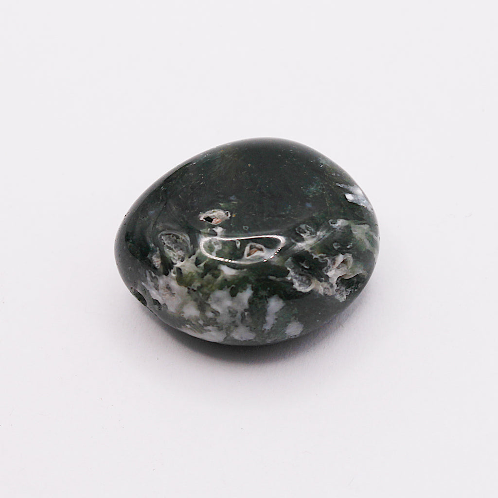 Moss agate bracelet / stones Ø 6 mm