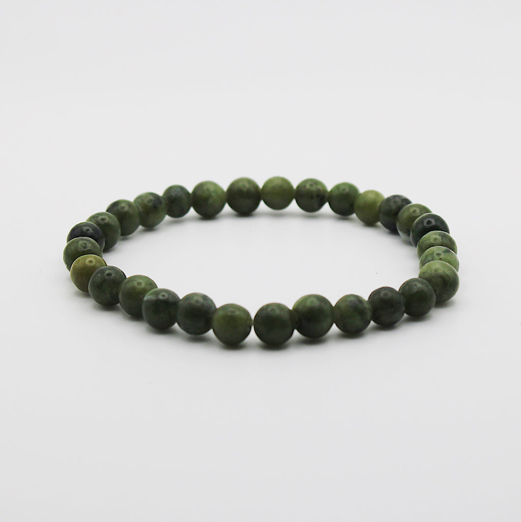 Bracciale in nefrite / pietre Ø 6 mm