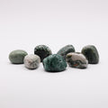 Moss agate bracelet / stones Ø 6 mm
