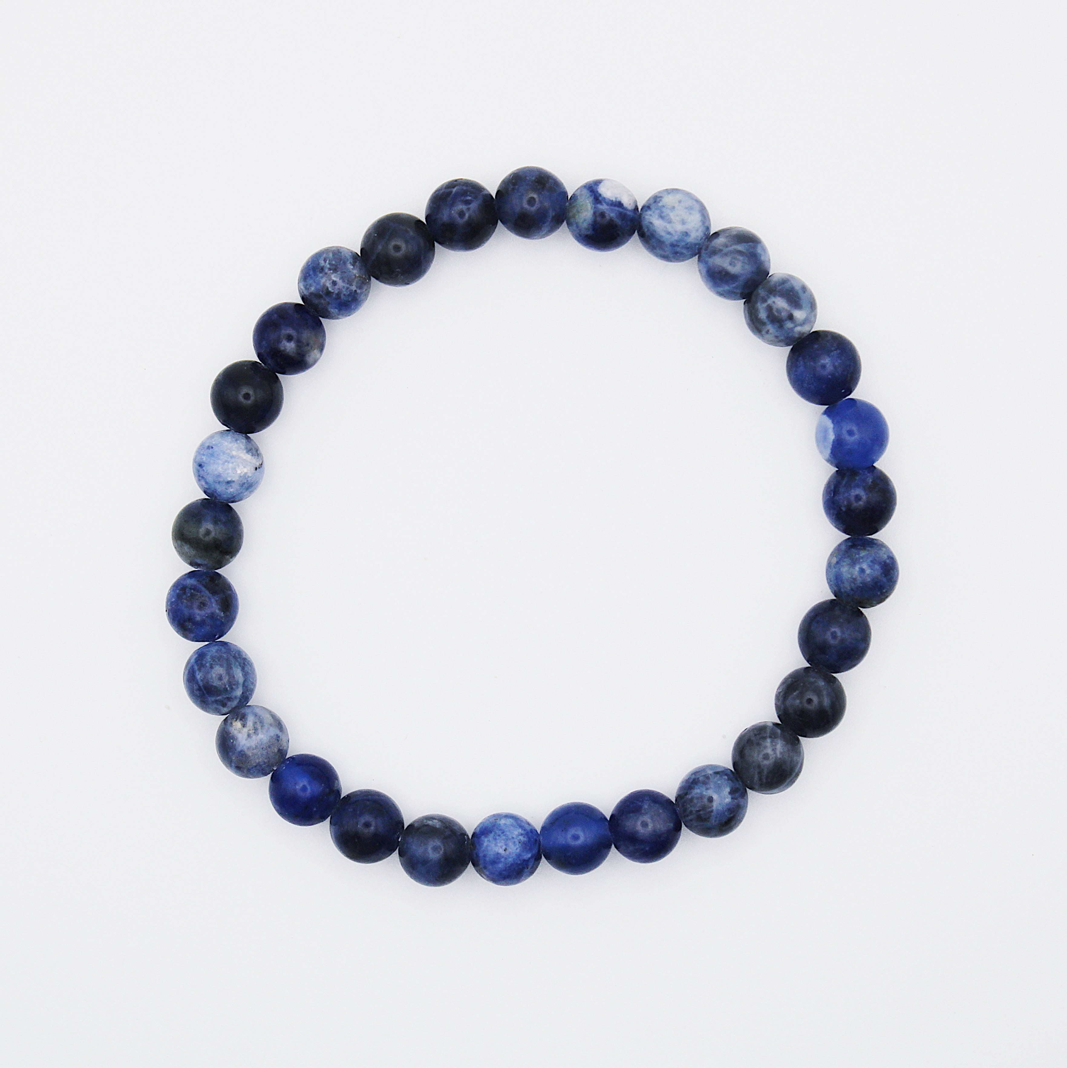Bracciale in sodalite / pietre Ø 6 mm