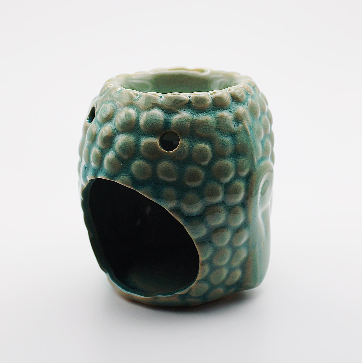 Diffusore per aromi in ceramica / Buddha blu aqua / 9 cm