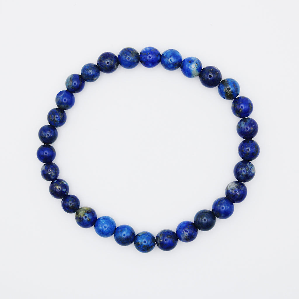 Bracciale in lapislazzuli / pietre Ø 6 mm