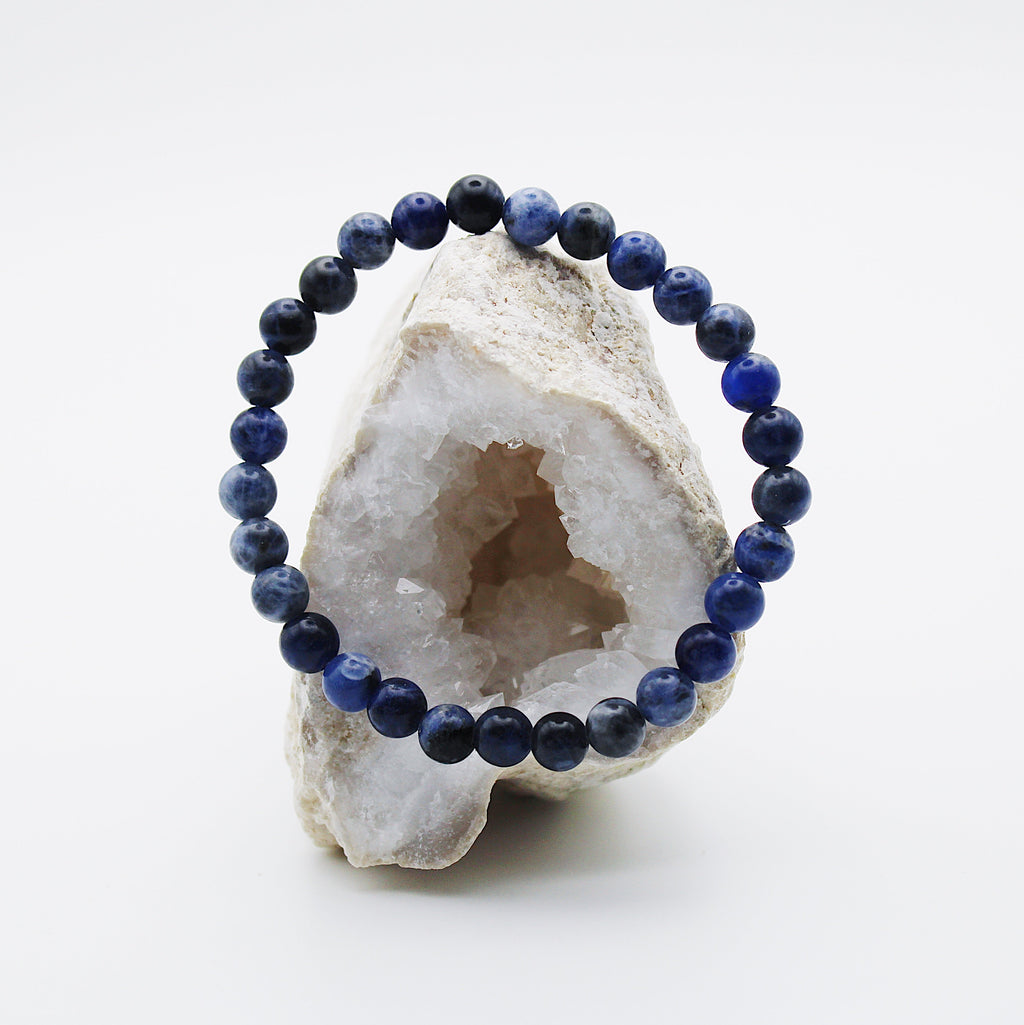 Bracciale in sodalite / pietre Ø 6 mm