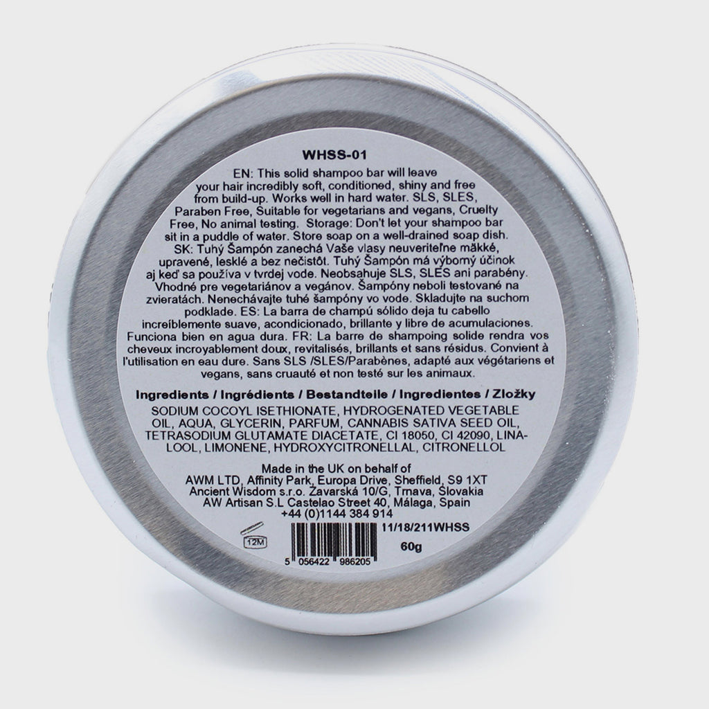 Shampoo solido vegano per capelli / orchidea