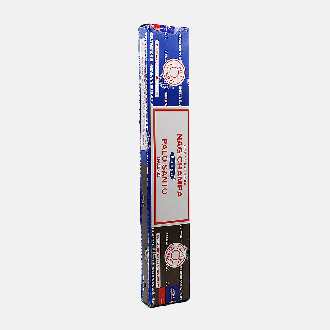 Incenso in stick / doppia fragranza / palo santo e nag champa