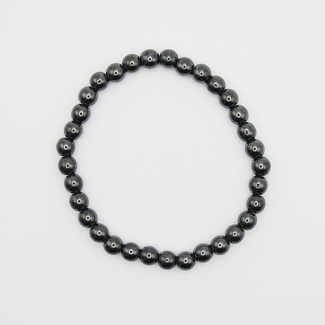 Bracciale in ematite / pietre Ø 6 mm