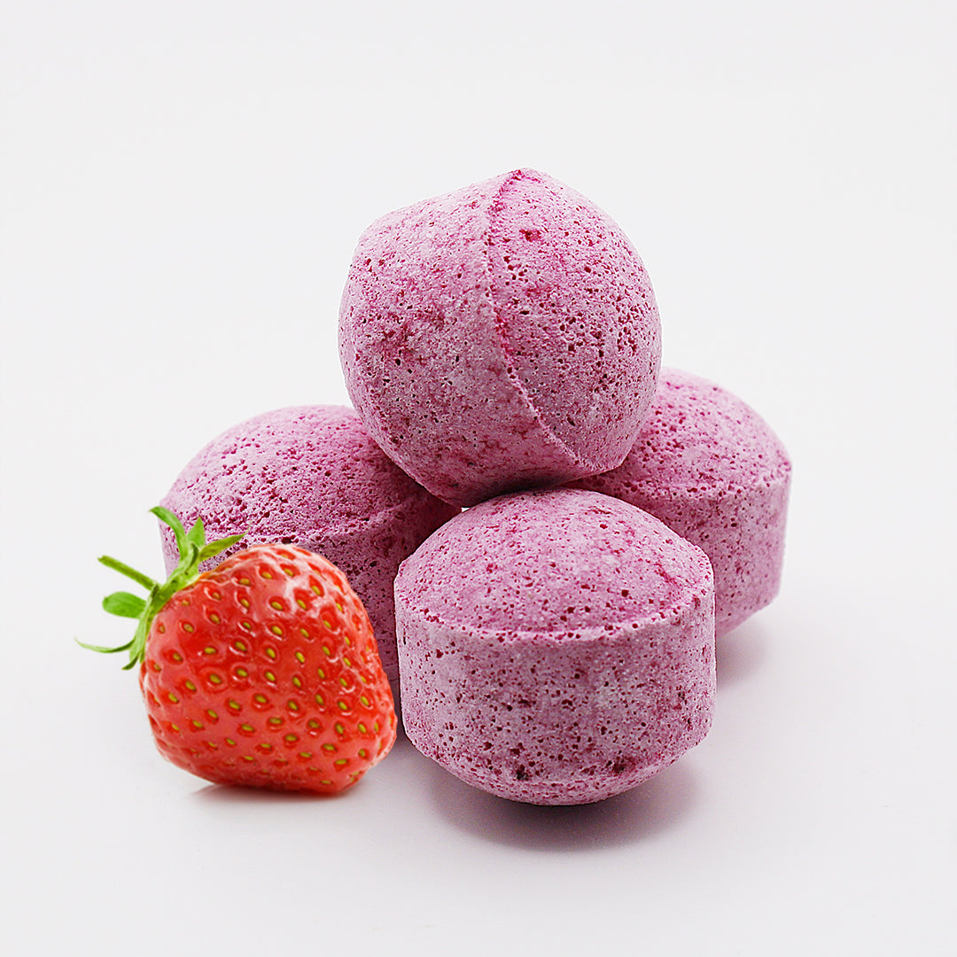 Mini bath bomb / fragola / 20 pz