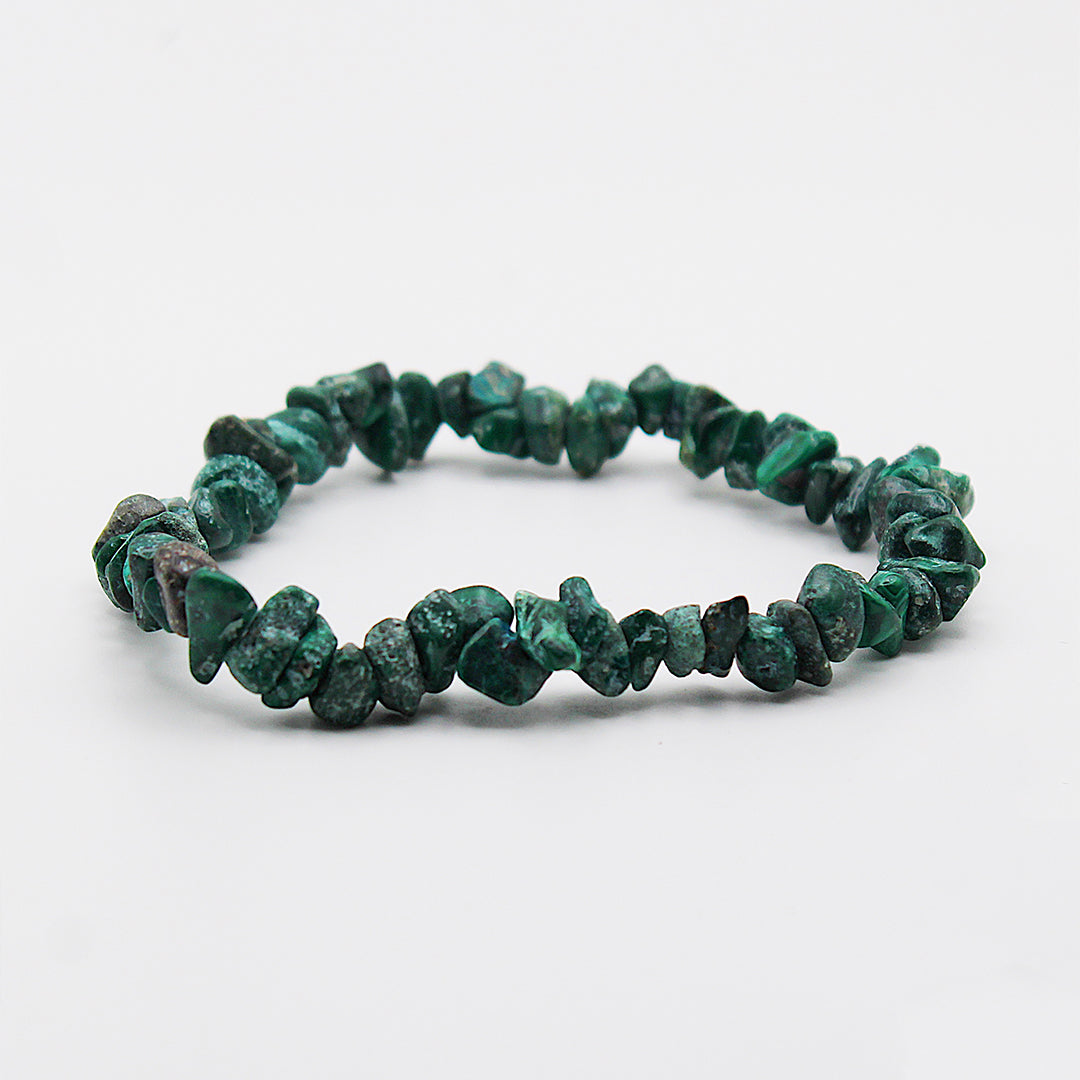 Bracciale in malachite / chips