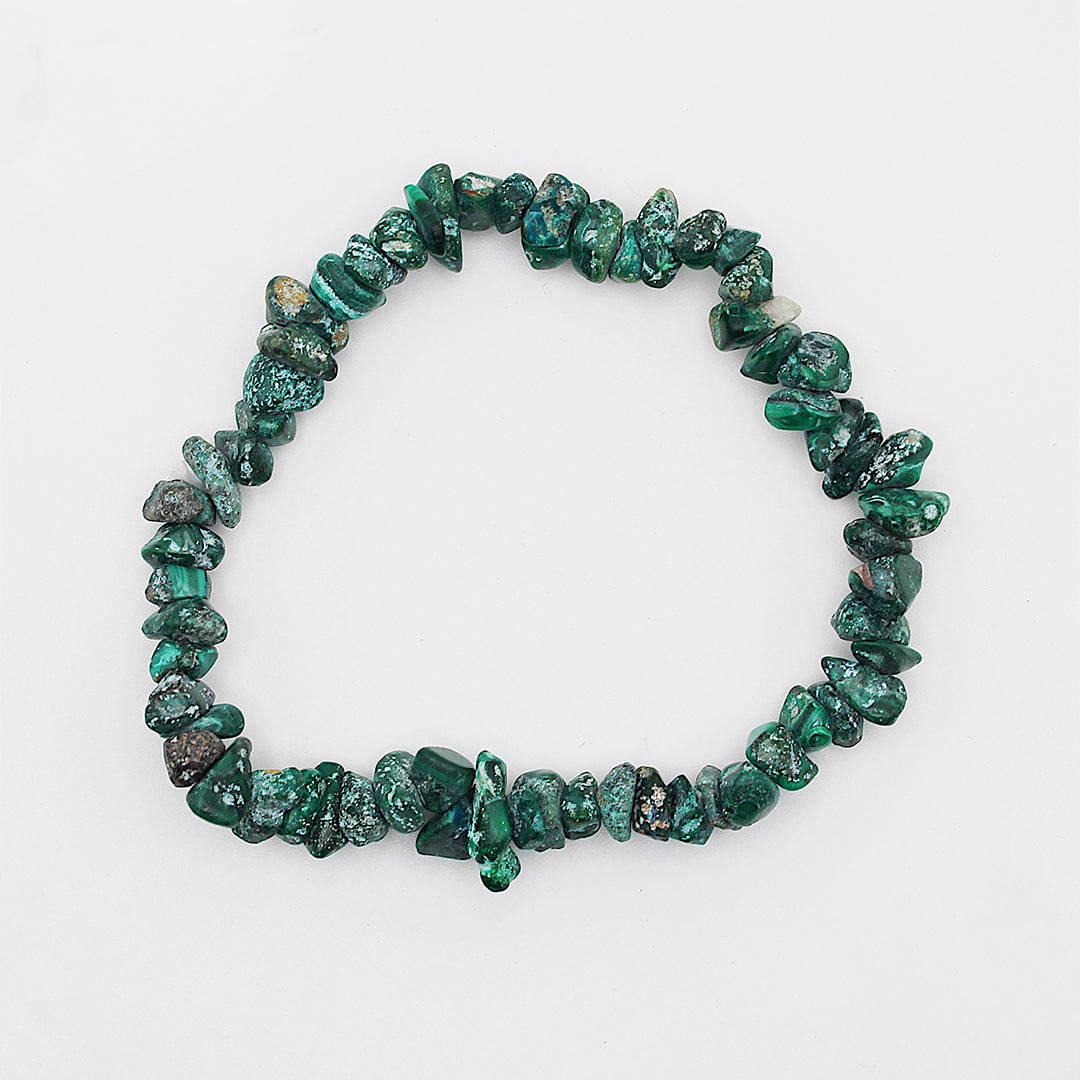 Bracciale in malachite / chips