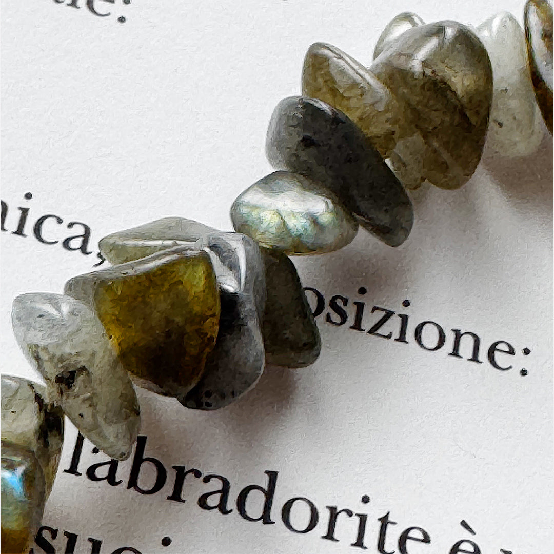 Bracciale in labradorite / chips