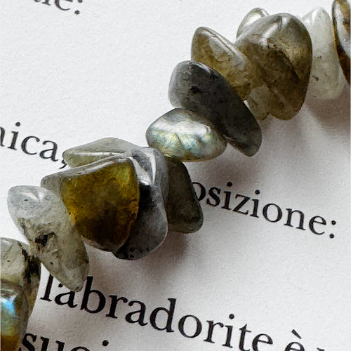 Bracciale in labradorite / chips