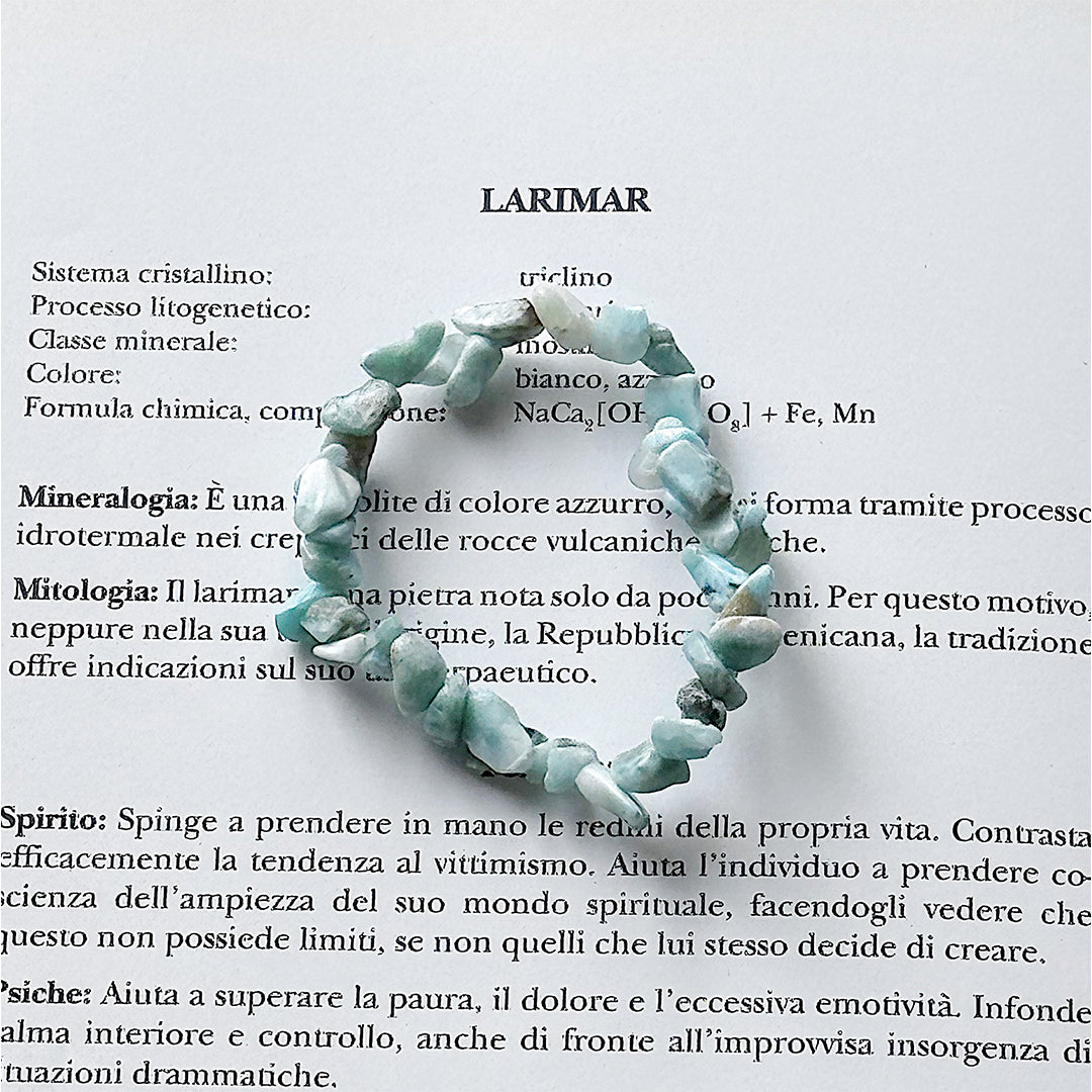 Bracciale in larimar / chips