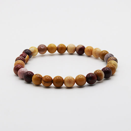 Bracciale in mookaite / pietre Ø 6 mm