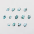 Cabochon in larimar / 10x14 mm