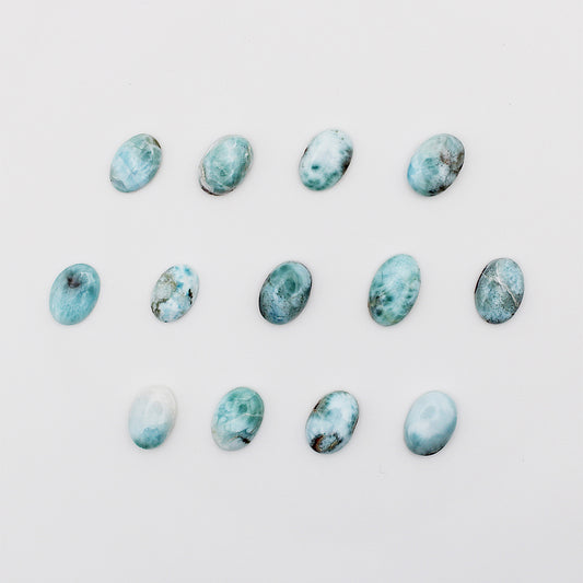 Cabochon in larimar / 10x14 mm