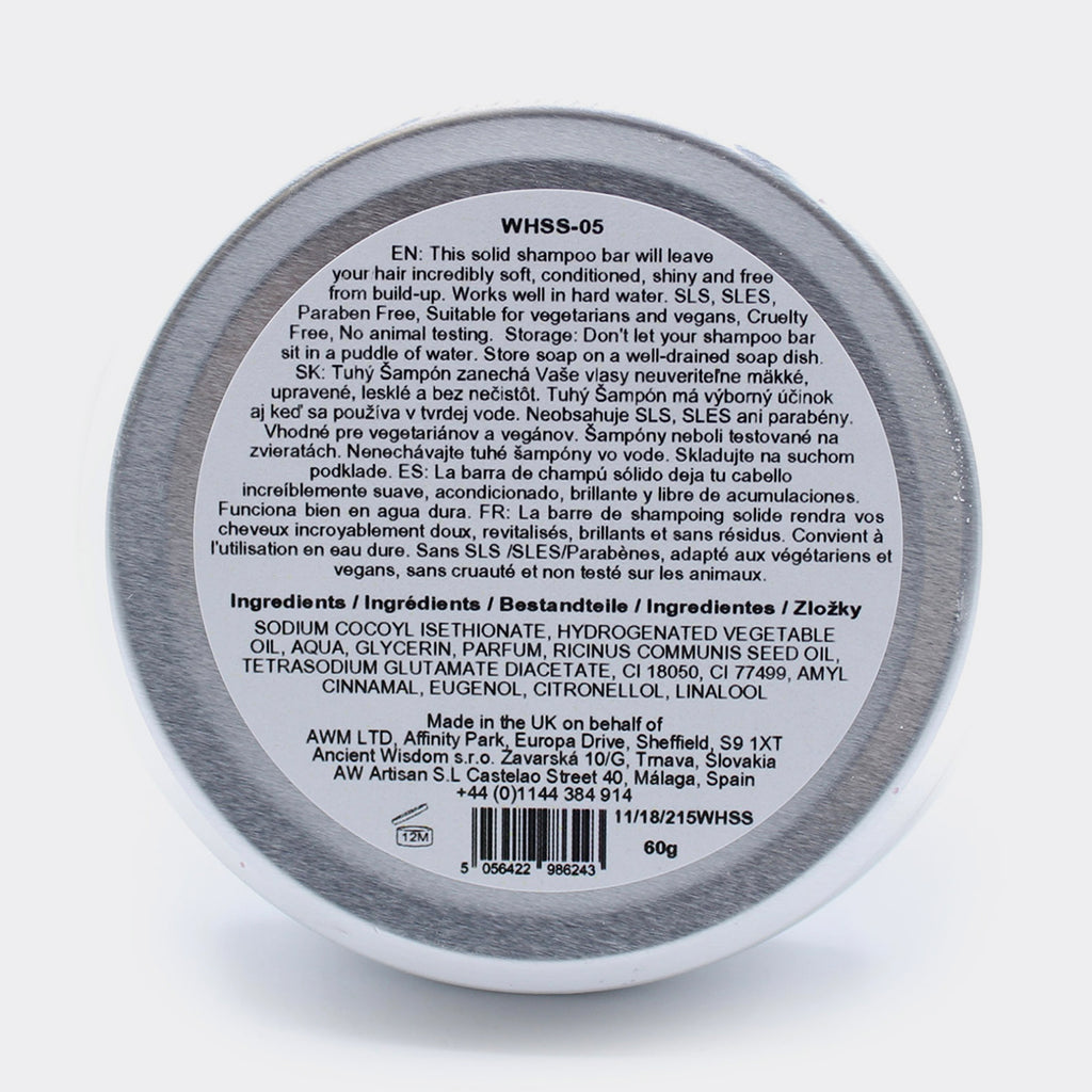 Shampoo solido vegano antiforfora / ciliegia / 60 gr