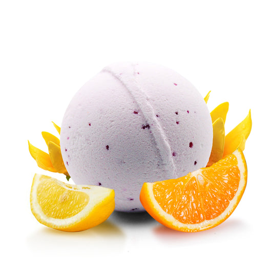 Bath bomb / PASSIONE / arancio, limone e ylang ylang