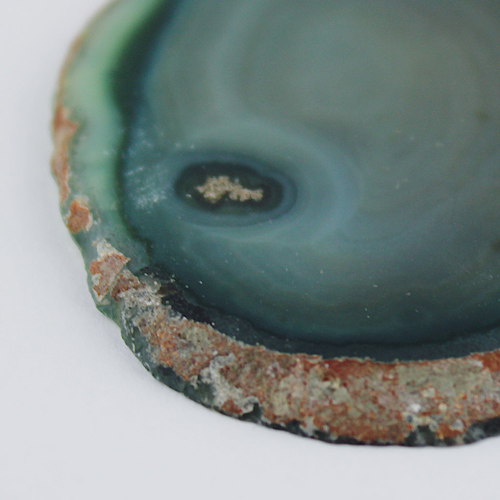 Fetta di geode di agata / Ø 50 mm x 5 mm