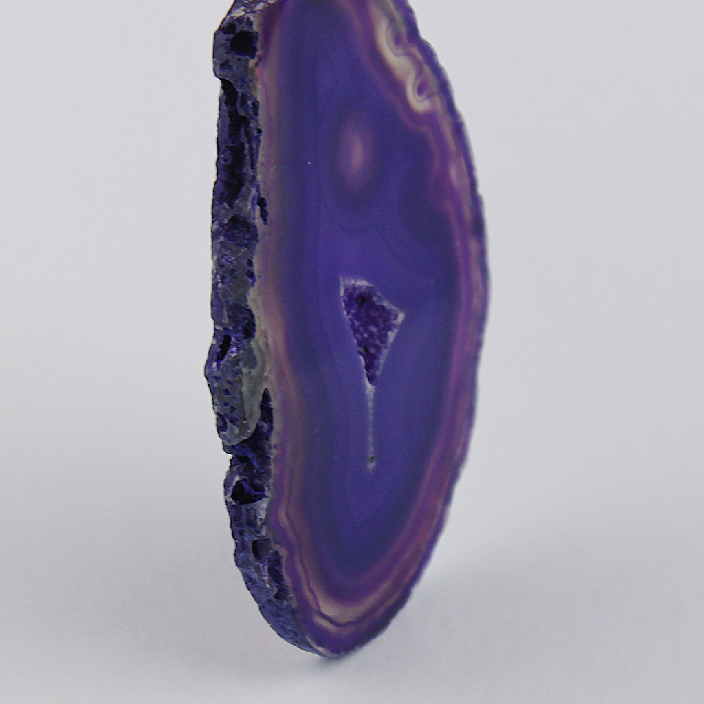 Fetta di geode di agata / Ø 50 mm x 5 mm