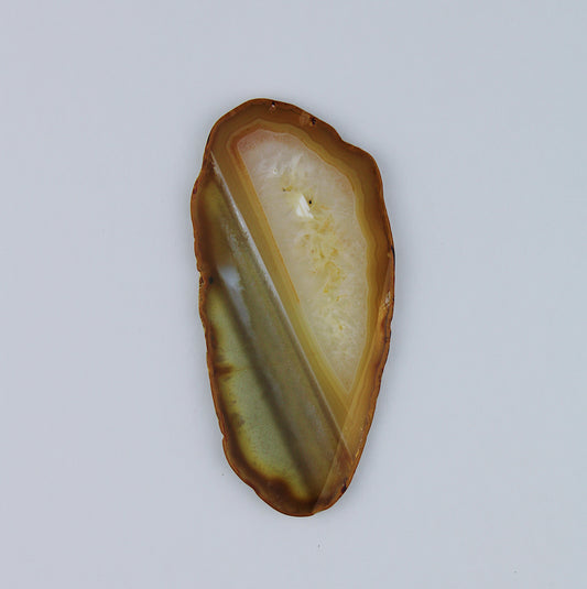 Fetta di geode di agata / Ø 60 mm x 5 mm