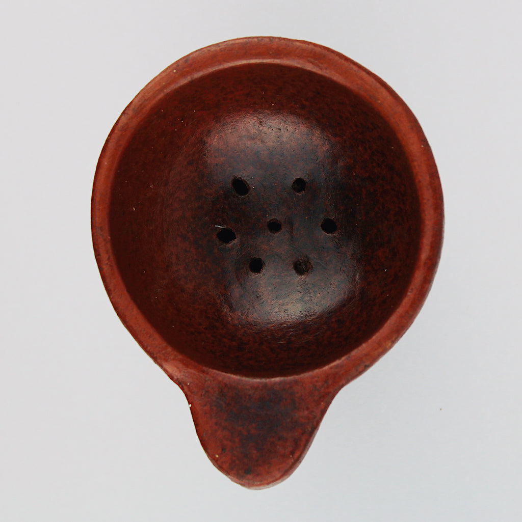 Braciere in ceramica per incenso in grani o porta palo santo / terracotta